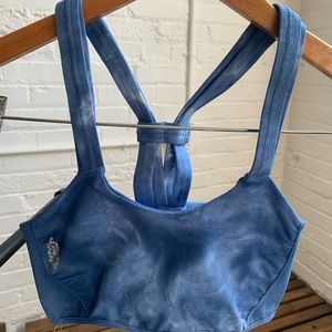 Blue Tie Dye Free People Sports Bra